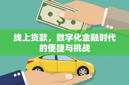 湖里线上贷款，数字化金融时代的便捷与挑战