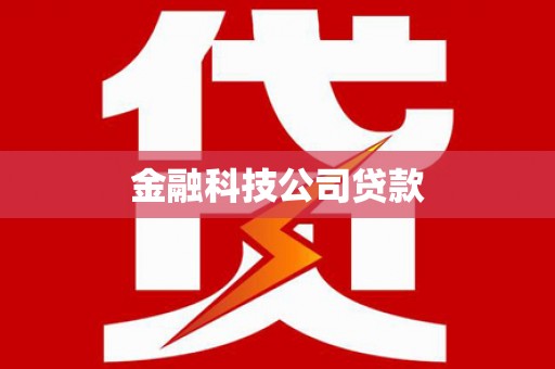湖里金融科技公司贷款