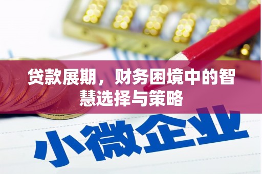 湖里贷款展期，财务困境中的智慧选择与策略