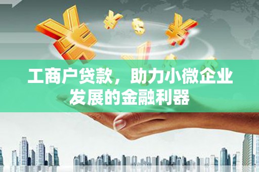 湖里工商户贷款，助力小微企业发展的金融利器