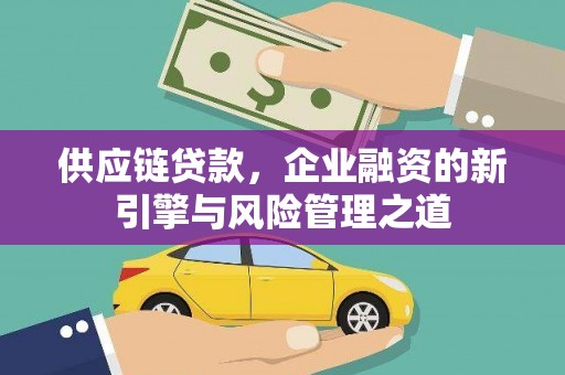 湖里供应链贷款，企业融资的新引擎与风险管理之道