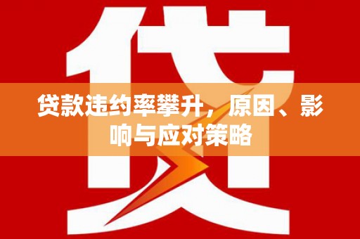 湖里贷款违约率攀升，原因、影响与应对策略