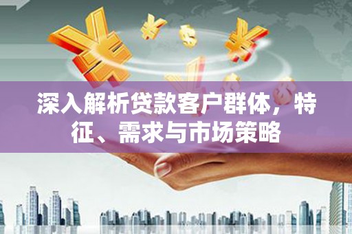 湖里深入解析贷款客户群体，特征、需求与市场策略