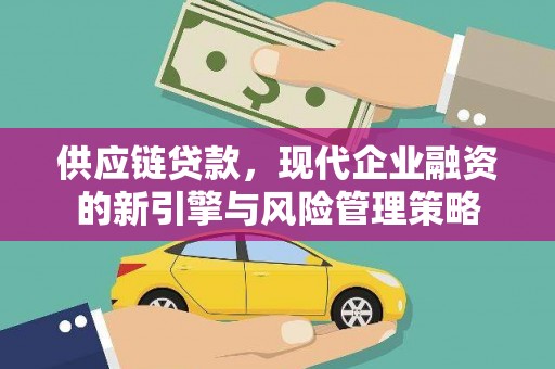 湖里供应链贷款，现代企业融资的新引擎与风险管理策略