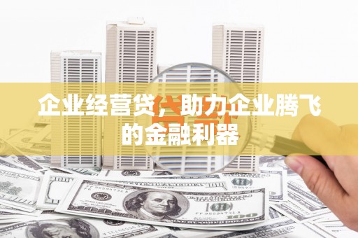 湖里企业经营贷，助力企业腾飞的金融利器