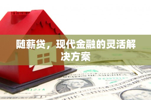 湖里随薪贷，现代金融的灵活解决方案
