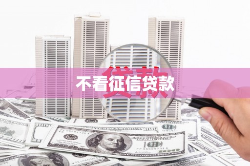 湖里不看征信贷款