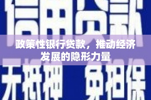 湖里政策性银行贷款，推动经济发展的隐形力量