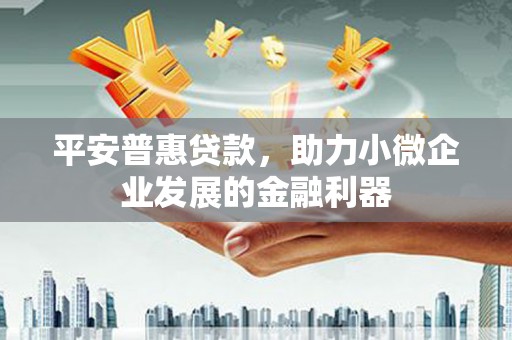 湖里平安普惠贷款，助力小微企业发展的金融利器