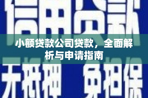 湖里小额贷款公司贷款，全面解析与申请指南