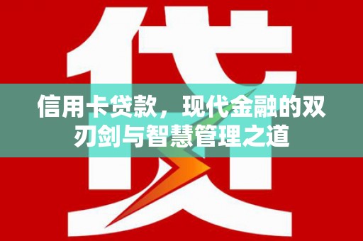 湖里信用卡贷款，现代金融的双刃剑与智慧管理之道
