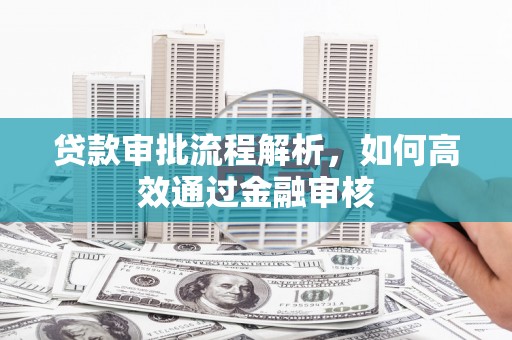 湖里贷款审批流程解析，如何高效通过金融审核