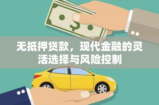 湖里无抵押贷款，现代金融的灵活选择与风险控制