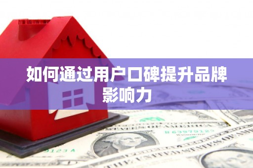 湖里如何通过用户口碑提升品牌影响力