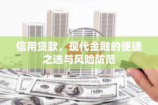 湖里信用贷款，现代金融的便捷之选与风险防范