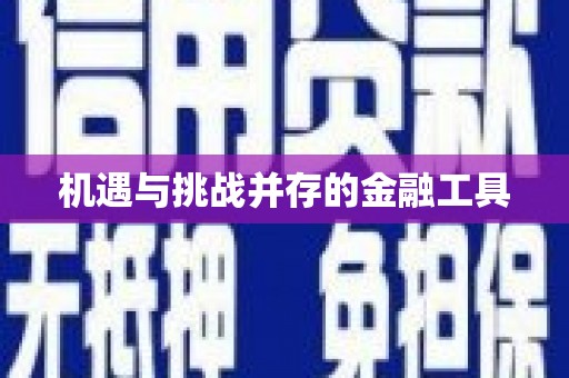 湖里机遇与挑战并存的金融工具