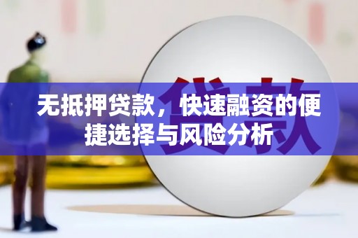 湖里无抵押贷款，快速融资的便捷选择与风险分析