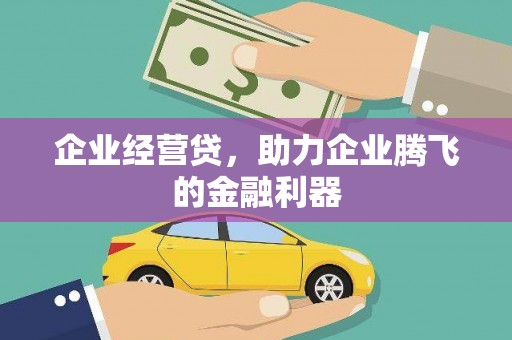 湖里企业经营贷，助力企业腾飞的金融利器
