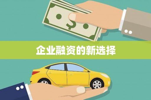 湖里企业融资的新选择