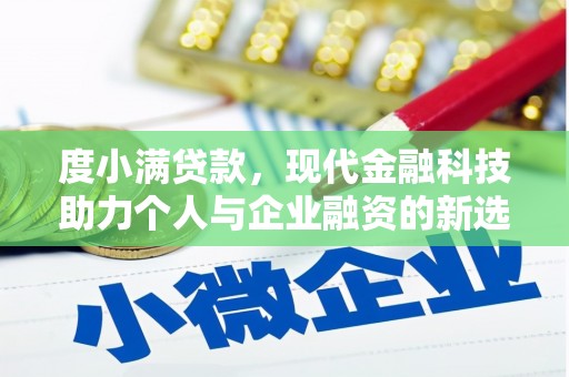 湖里度小满贷款，现代金融科技助力个人与企业融资的新选择