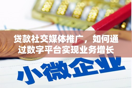 湖里贷款社交媒体推广，如何通过数字平台实现业务增长