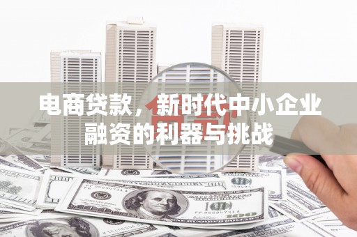 湖里电商贷款，新时代中小企业融资的利器与挑战