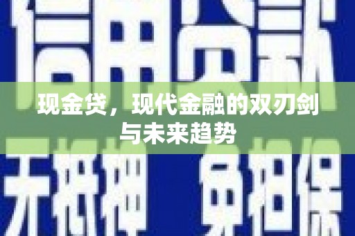 湖里现金贷，现代金融的双刃剑与未来趋势
