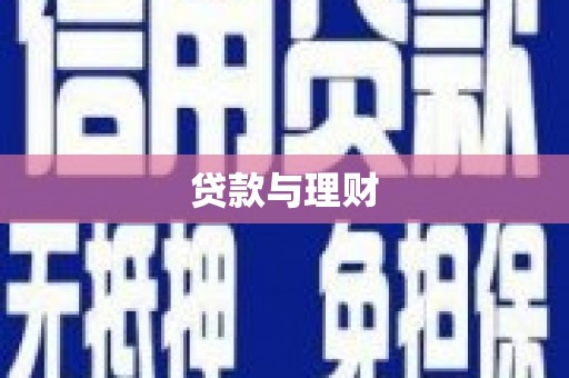 湖里贷款与理财