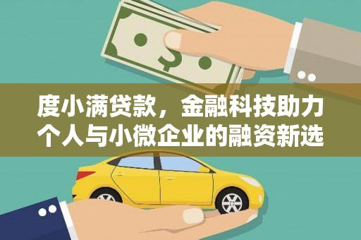 湖里度小满贷款，金融科技助力个人与小微企业的融资新选择