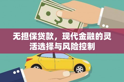 湖里无担保贷款，现代金融的灵活选择与风险控制