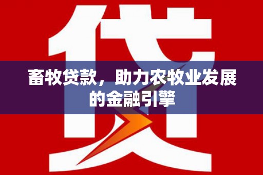 湖里畜牧贷款，助力农牧业发展的金融引擎