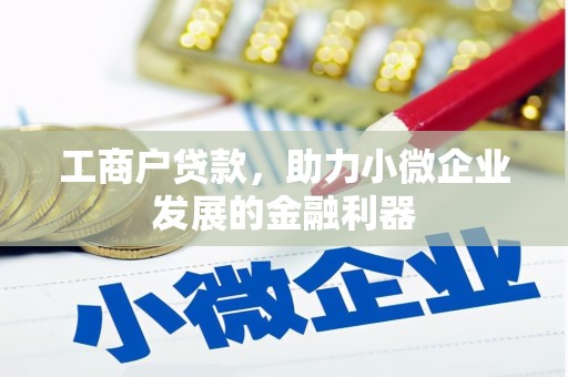 湖里工商户贷款，助力小微企业发展的金融利器