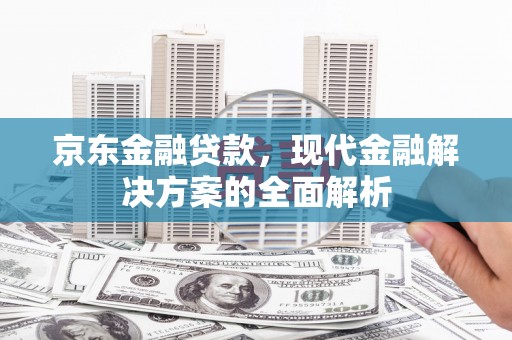 湖里京东金融贷款，现代金融解决方案的全面解析