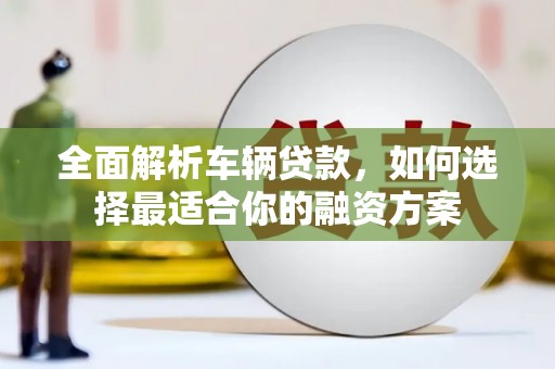湖里全面解析车辆贷款，如何选择最适合你的融资方案
