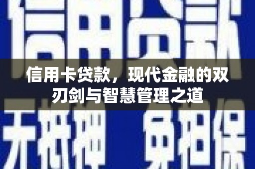 湖里信用卡贷款，现代金融的双刃剑与智慧管理之道