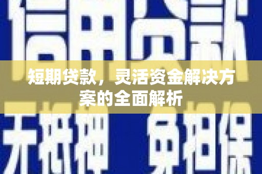 湖里短期贷款，灵活资金解决方案的全面解析