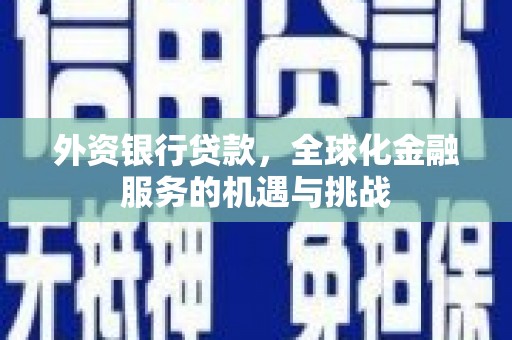 湖里外资银行贷款，全球化金融服务的机遇与挑战