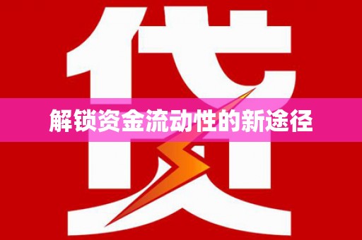 湖里解锁资金流动性的新途径